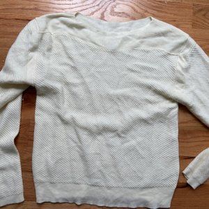 Cream knit sweater EVIDNT LA Sz M